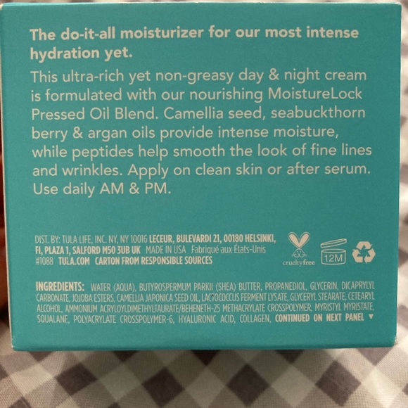 Tula Skincare 24-7 Moisture Intense: Ultra Hydrating Day & Night Cream - Picture 5 of 6